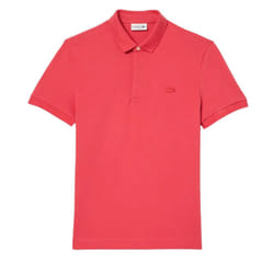 Lacoste Mens Paris Pique Regular Polo Shirt - S, Red