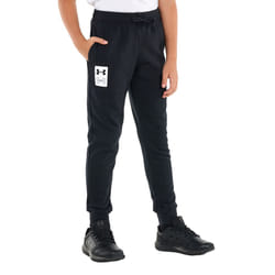 Under Armour Boys Rival French Terry Jogging Bottoms - 9-10 Years, Black