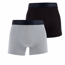 Ted Baker Mens Modal Boxer Shorts (Pack of 2) - S, Black Silver