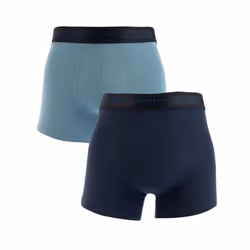 Ted Baker Mens Modal Boxer Shorts (Pack of 2) - S, Blue Navy