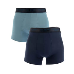 Ted Baker Mens Modal Boxer Shorts (Pack of 2) - S, Blue Navy