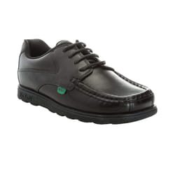 Kickers Boys Fragma Lace Up Shoes - 3 UK, Black