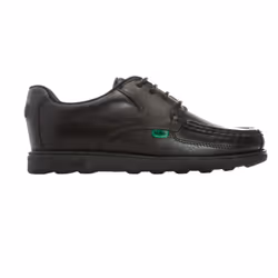 Kickers Boys Fragma Lace Up Shoes - 3 UK, Black