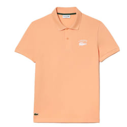 Lacoste Mens Cotton Stretch Regular Polo Shirt - S, Peach