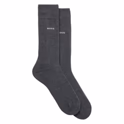 Boss Unisex Adult Logo Socks (Pack of 2) - 5.5 UK-8 UK, Grey