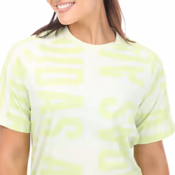 Adidas Womens/Ladies Essentials All-Over Print T-Shirt - 12 UK - 14 UK, Lime