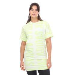 Adidas Womens/Ladies Essentials All-Over Print T-Shirt - 8 UK - 10 UK, Lime