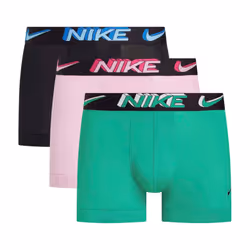 Nike Mens Boxer Shorts (Pack of 3) - S, Black/Green/Light Pink
