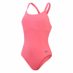 Speedo Womens/Ladies Shaped Cross Back One Piece Swimsuit - 12 UK, Pink