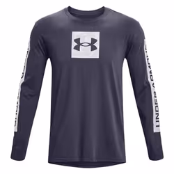 Under Armour Mens Sportstyle Boxed Logo Camo Long-Sleeved T-Shirt
