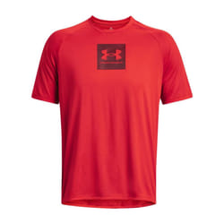 Under Armour Mens Tech Printed T-Shirt - L, Red