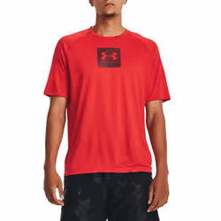 Under Armour Mens Tech Printed T-Shirt - XL, Red