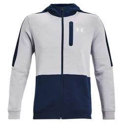 Under Armour Mens Threadborne Full Zip Hoodie - L, Grey