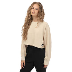 Adidas Womens/Ladies Studio Crew Neck Summer Sweatshirt - S, Beige