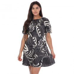 Ted Baker Womens/Ladies Faridda Printed Puff Sleeve Mini Dress - 14 UK, Black
