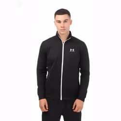 Under Armour Mens Sportstyle Tricot Jacket - XL, Black