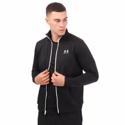 Under Armour Mens Sportstyle Tricot Jacket - XL, Black