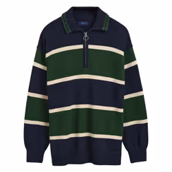 Gant Unisex Adult Knitted Heavy Rugby Sweatshirt - S, Blue