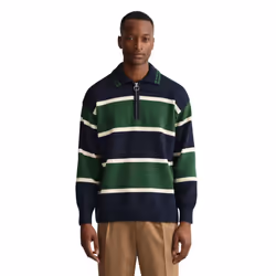 Gant Unisex Adult Knitted Heavy Rugby Sweatshirt - S, Blue