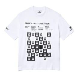 Lacoste Mens Minecraft Organic Cotton T-Shirt - M, White