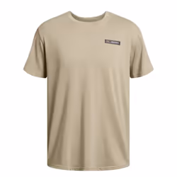 Under Armour Mens Label Heavyweight T-Shirt - XS, Brown