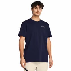 Under Armour Mens Label Heavyweight T-Shirt - S, Blue