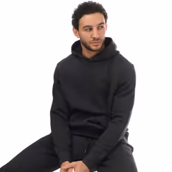 DKNY Mens Blackwater Logo Hoodie - S, Charcoal