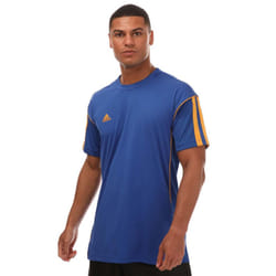 Adidas Mens Basketball T-Shirt - L, Royal Blue