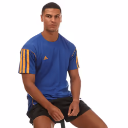 Adidas Mens Basketball T-Shirt - L, Royal Blue