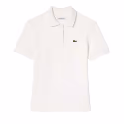Lacoste Womens/Ladies Terrycloth Slim Polo Shirt - 6 UK, Cream