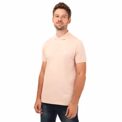 Timberland Mens Miller River Pique Short-Sleeved Polo Shirt - S, Pink