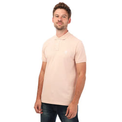 Timberland Mens Miller River Pique Short-Sleeved Polo Shirt - S, Pink