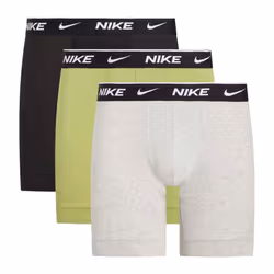 Nike Mens Boxer Shorts (Pack of 3) - S, Black/Green/Grey