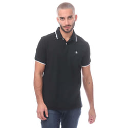 Original Penguin Mens Pique Tipped Polo Shirt - M, Black