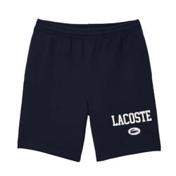 Lacoste Mens Logo Regular Sweat Shorts - S, Navy