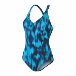 Speedo Womens/Ladies Lexi Tie Dye One Piece Swimsuit - 12 UK, Blue Navy
