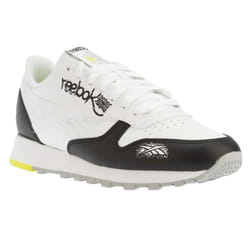Reebok Mens Classic Leather Shoes - 9 UK, White/Black
