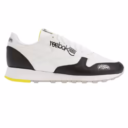 Reebok Mens Classic Leather Shoes - 8 UK, White/Black