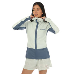 Adidas Womens/Ladies Terrex Zupahike Fleece Jacket - 12 UK, Light Green/Navy Blue