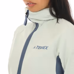 Adidas Womens/Ladies Terrex Zupahike Fleece Jacket - 12 UK, Light Green/Navy Blue