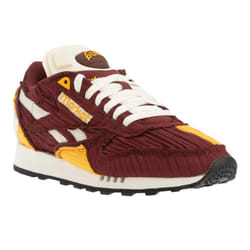 Reebok Mens Classic Pump Faux Leather Trainers - 5.5 UK, Burgundy