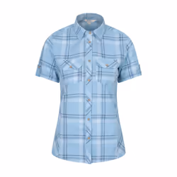 Mountain Warehouse Womens/Ladies Cotton Holiday Shirt - 10 UK, Corn Blue