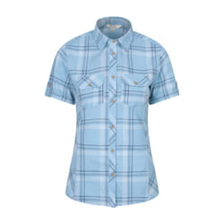 Mountain Warehouse Womens/Ladies Cotton Holiday Shirt - 10 UK, Corn Blue