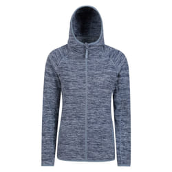 Mountain Warehouse Womens/Ladies Lleyn II Melange Full Zip Hoodie - 6 UK, Dark Blue