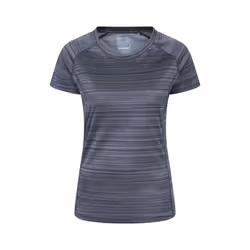 Mountain Warehouse Womens/Ladies Endurance Striped T-Shirt - 8 UK, Dark Grey