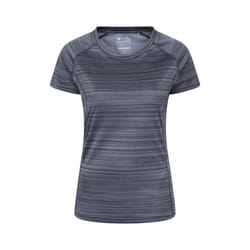 Mountain Warehouse Womens/Ladies Endurance Striped T-Shirt - 8 UK, Dark Grey