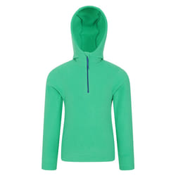 Mountain Warehouse Childrens/Kids Camber II Fleece Hoodie - 5-6 Years, Dark Green