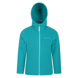 Mountain Warehouse Childrens/Kids Camber Full Zip Hoodie - 5-6 Years, Teal