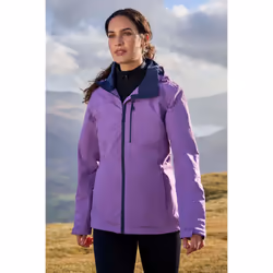 Mountain Warehouse Womens/Ladies Rainforest II Extreme Waterproof Jacket - 12 UK, Lilac
