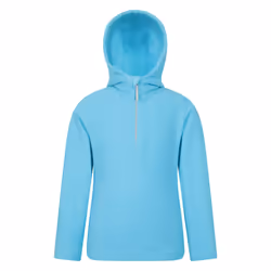 Mountain Warehouse Childrens/Kids Camber II Fleece Hoodie - 7-8 Years, Turquoise